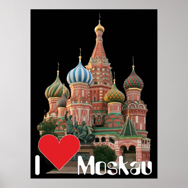 Poster Moskau Russland Russia (Framsidan)