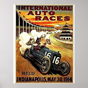 POSTER: MOTORSPORT INDIANAPOLIS 1914 POSTER