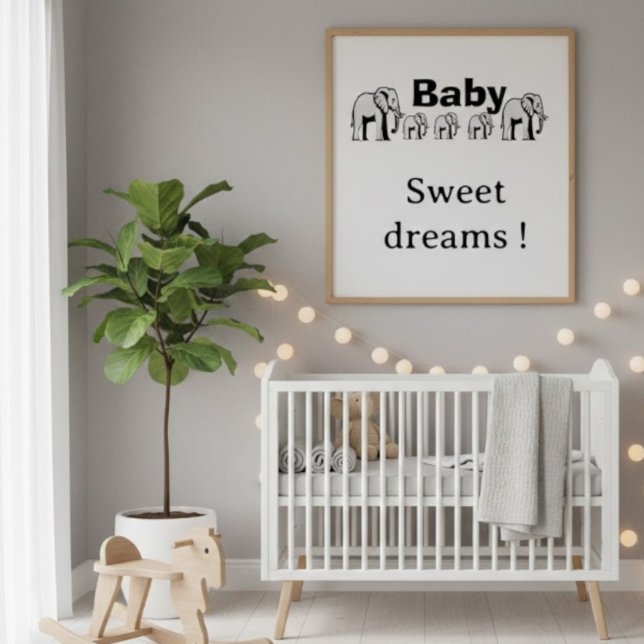 Poster mural éléphant double face personnalisable (Skapare uppladdad)