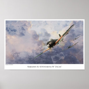 poster "Nakajima Ki-43 Oscar"