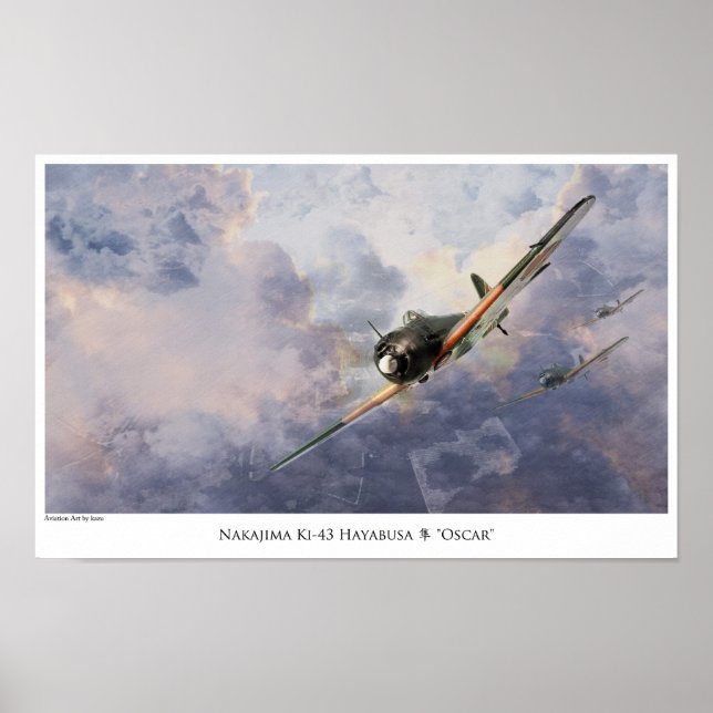 poster "Nakajima Ki-43 Oscar" (Framsidan)