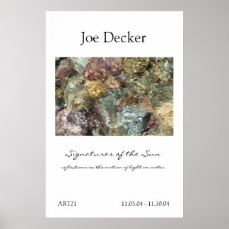 Poster: Namnteckning Sol/ART21 Poster