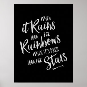 Poster, när det Rains- inspirera Poster