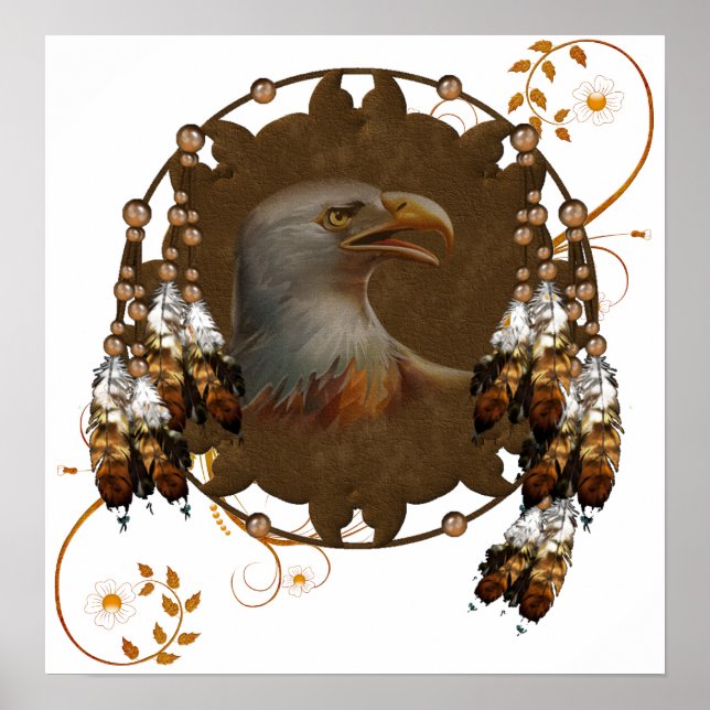 Poster Native American Eagle Design Poster (Framsidan)