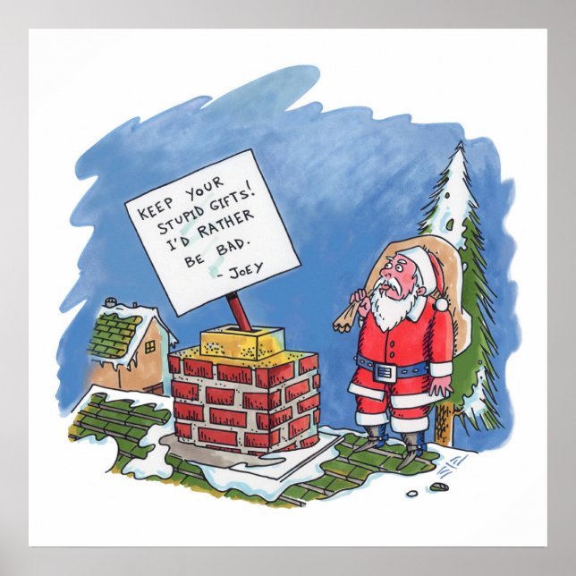 Poster Nej till tomtenhetsyta (Framsidan)