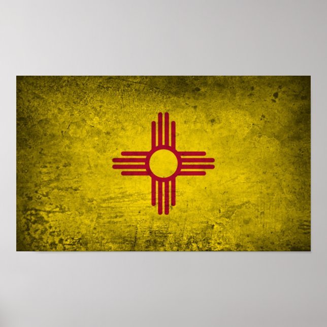 Poster New mexico Flagga (Framsidan)
