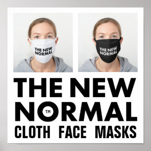 Poster New Normal™ Trasa Ansikte Masks