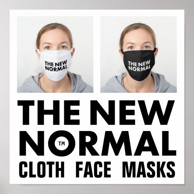 Poster New Normal™ Trasa Ansikte Masks (Framsidan)