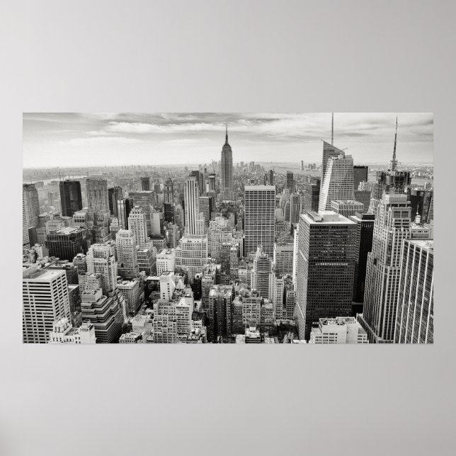 Poster - New York City Skyline B/W (Framsidan)