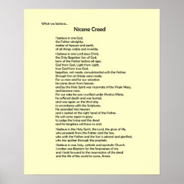 Poster-Nicene Creed~ Anpassade! Poster