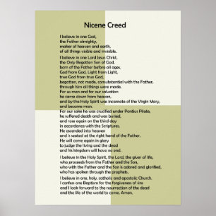 Poster-Nicene Creed~ Anpassade! Poster