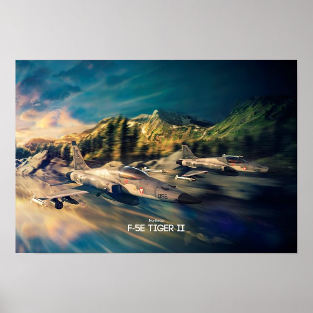 Poster Northrop F-5E Tiger II (Framsidan)
