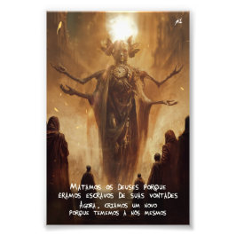 Poster Novo Mundo (frase IV)