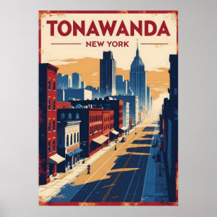 poster, nyc skyline art, manhattan w poster