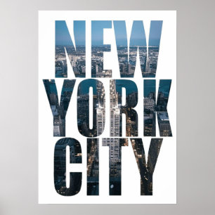 poster, nyc skyline art, manhattan w poster