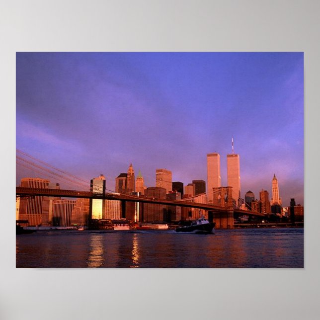 POSTER NYC~ World Trade Center ~ Twin Torn (Framsidan)