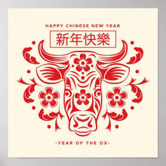 Poster nytt år för kinesiska