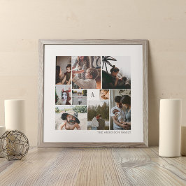 POSTER OCH SKRIV UT anpassningsbarnas FAMILJEFOTOK