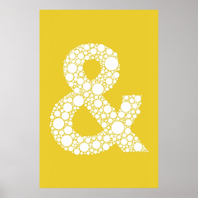 Poster (och symbol). Grått-text på Gult (Framsidan)