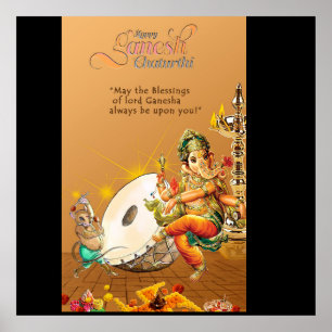 Poster och tryck av lord Ganesh Festival