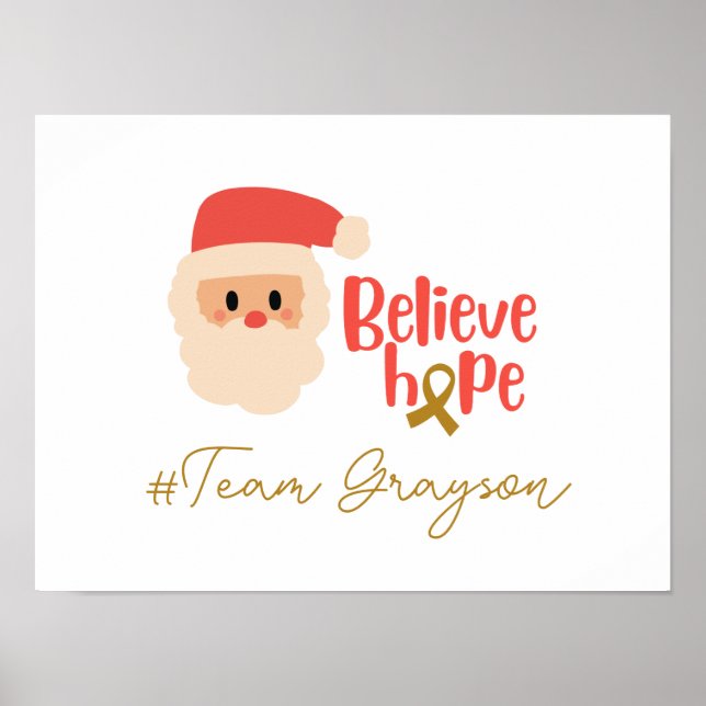 poster och utskrift av Anpassningsbar för barncanc (Framsidan)