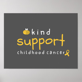 poster och utskrift av barncancer