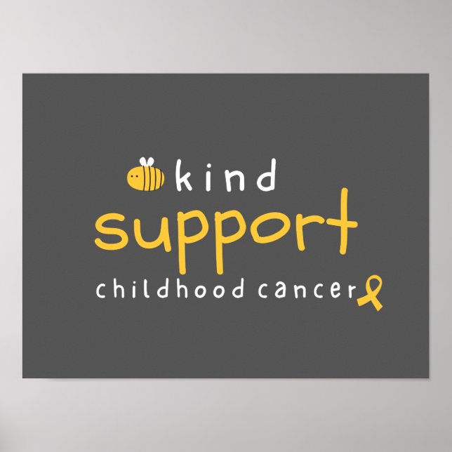 poster och utskrift av barncancer (Framsidan)