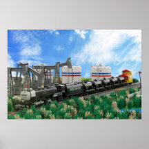 Poster of a Big Boy Locomotive Model