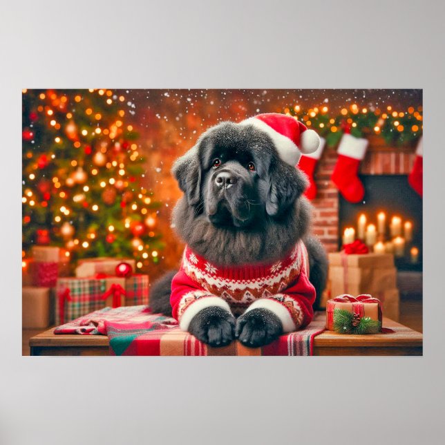 Poster of Newf Posing for Annual Portrait (Framsidan)