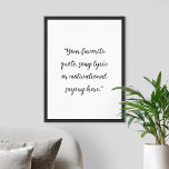 Poster offert för egen Elegant-skriptAnpassningsba<br><div class="desc">Skapa din egen anpassningsbar-offert poster väggkonst. Med minimal skripttypografi för elegant.</div>