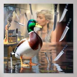 poster "Oflappable Anka"  Skriv ut Katty Pulsar