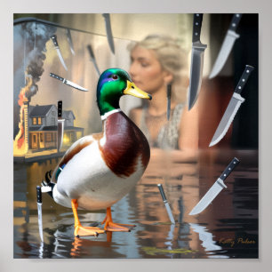 poster "Oflappable Anka" Skriv ut Katty Pulsar