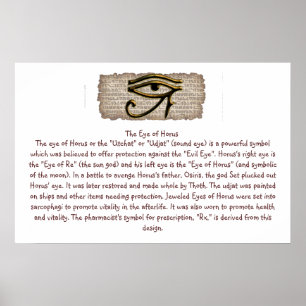 Poster Öga i Horus Info