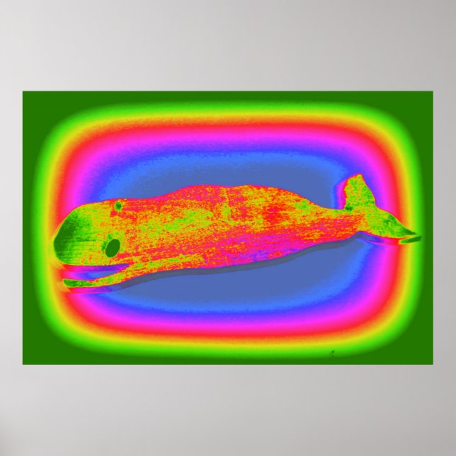 poster om att le psykedelisk val (Framsidan)