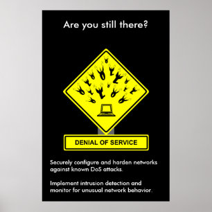 Poster om att neka tjänstens säkerhetsmedvetenhet