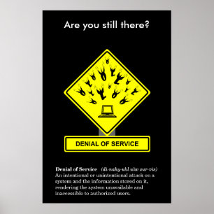 Poster om att neka tjänstens säkerhetsmedvetenhet