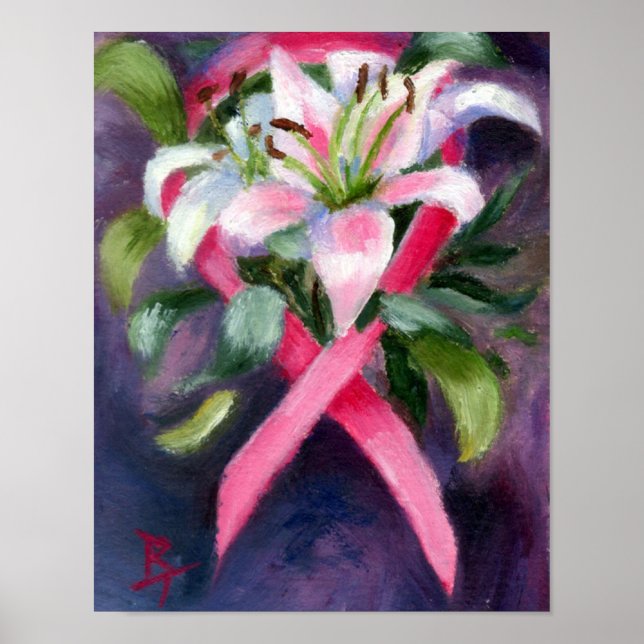 Poster om att ta hand om bröstcancer (Framsidan)