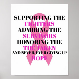 Poster om bröstcancermedvetenhet