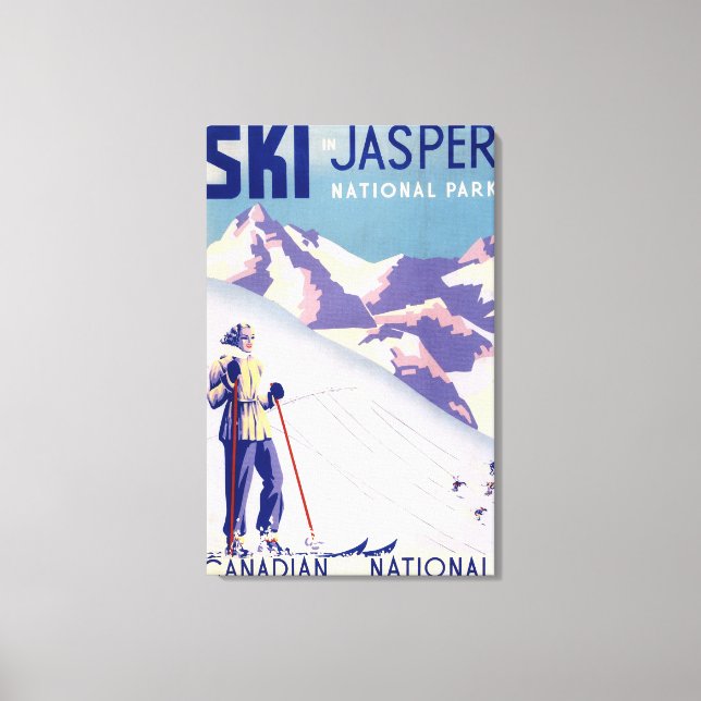 Poster öppna kortplatser för kvinnor canvastryck (Framsida)