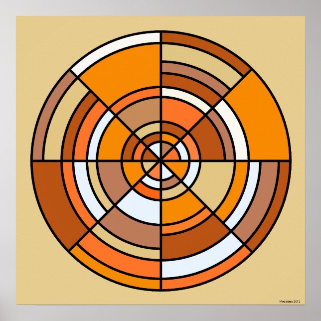 Poster optisk Illusionscirkel (Framsidan)
