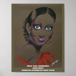 Poster Orig. Art—African-American Film Star