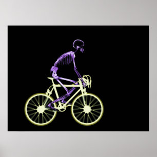 POSTER - ORIGINAL FÖR X-RAY SKELETON BIKING