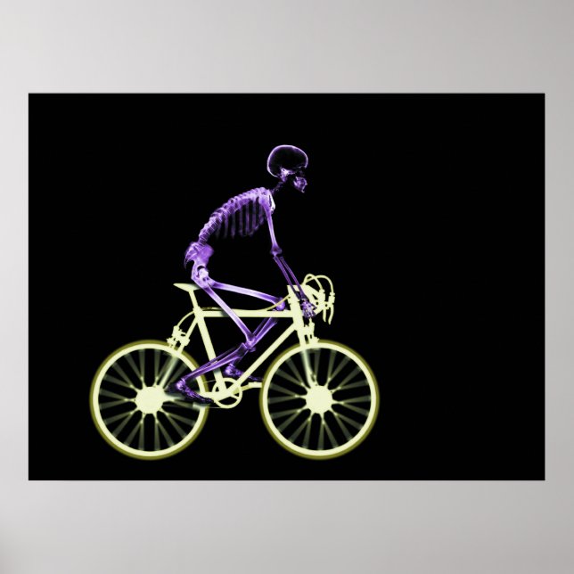 POSTER - ORIGINAL FÖR X-RAY SKELETON BIKING (Framsidan)
