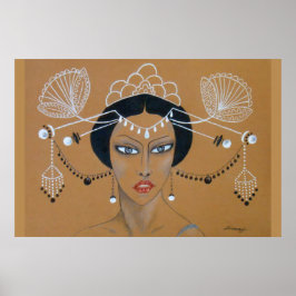 Poster "Östra Elegance" Orig. Asiatisk/konst Deco