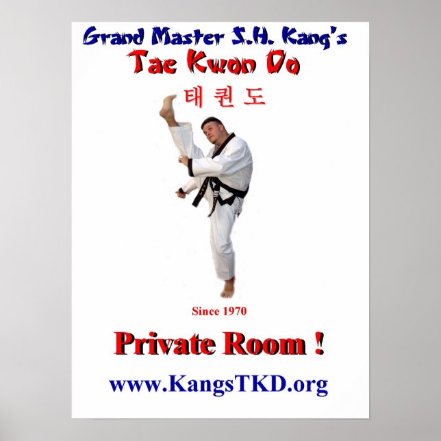 Poster överst. Perry Front Kick-Private-rum (Framsidan)