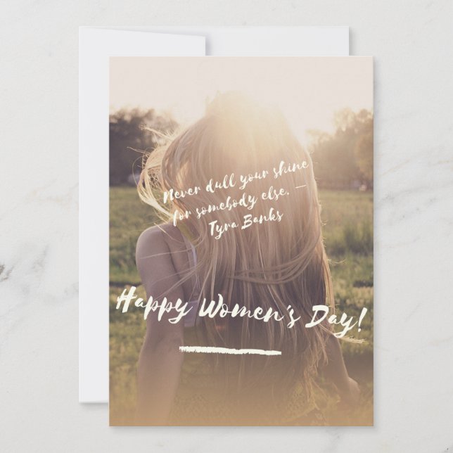 Poster på kvinnodagen inbjudningar (Framsida)