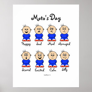 Poster på Motos dag