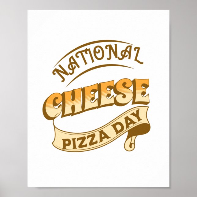 Poster på nationalostens pizzadag (Framsidan)