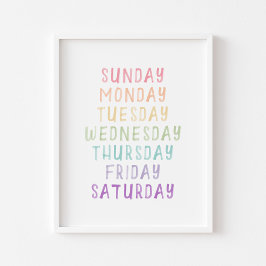 Poster på pastelldag