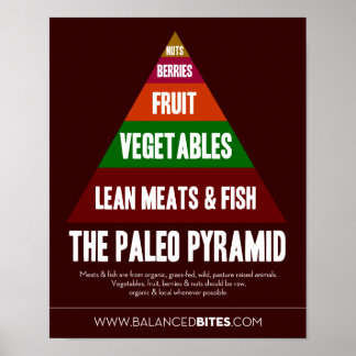 Poster: Paleo Pyramid Poster